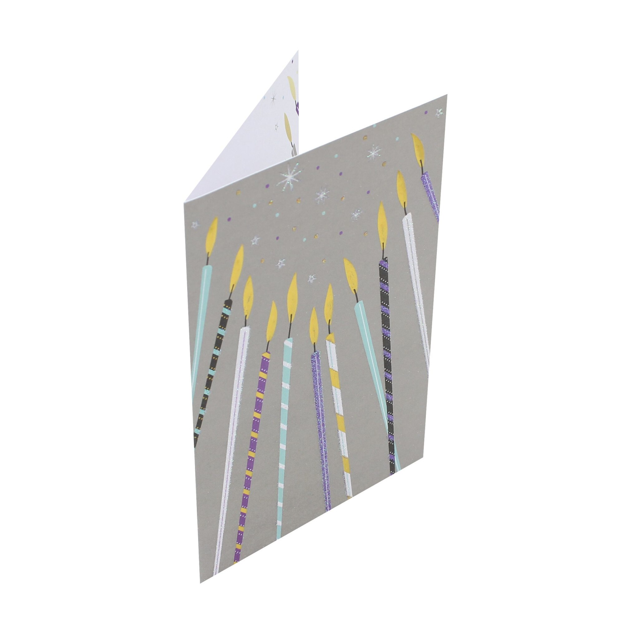 Felicitare Premium Glittery Candles