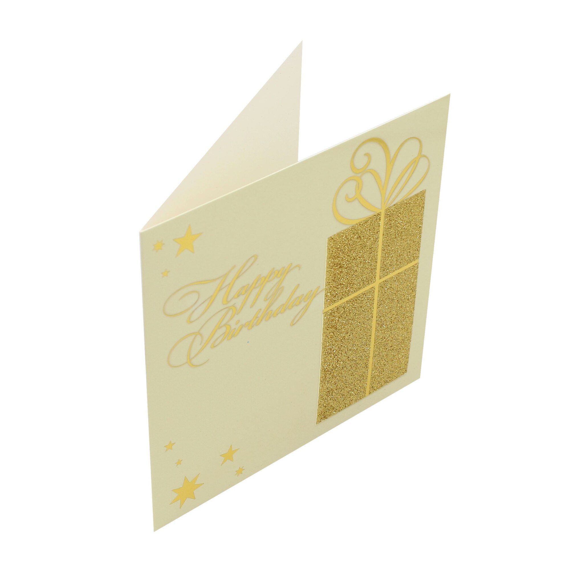 Felicitare Premium Golden Happy B-day