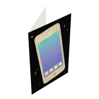 Felicitare Gold Sparkling Phone Felicitare Gold Sparkling Phone