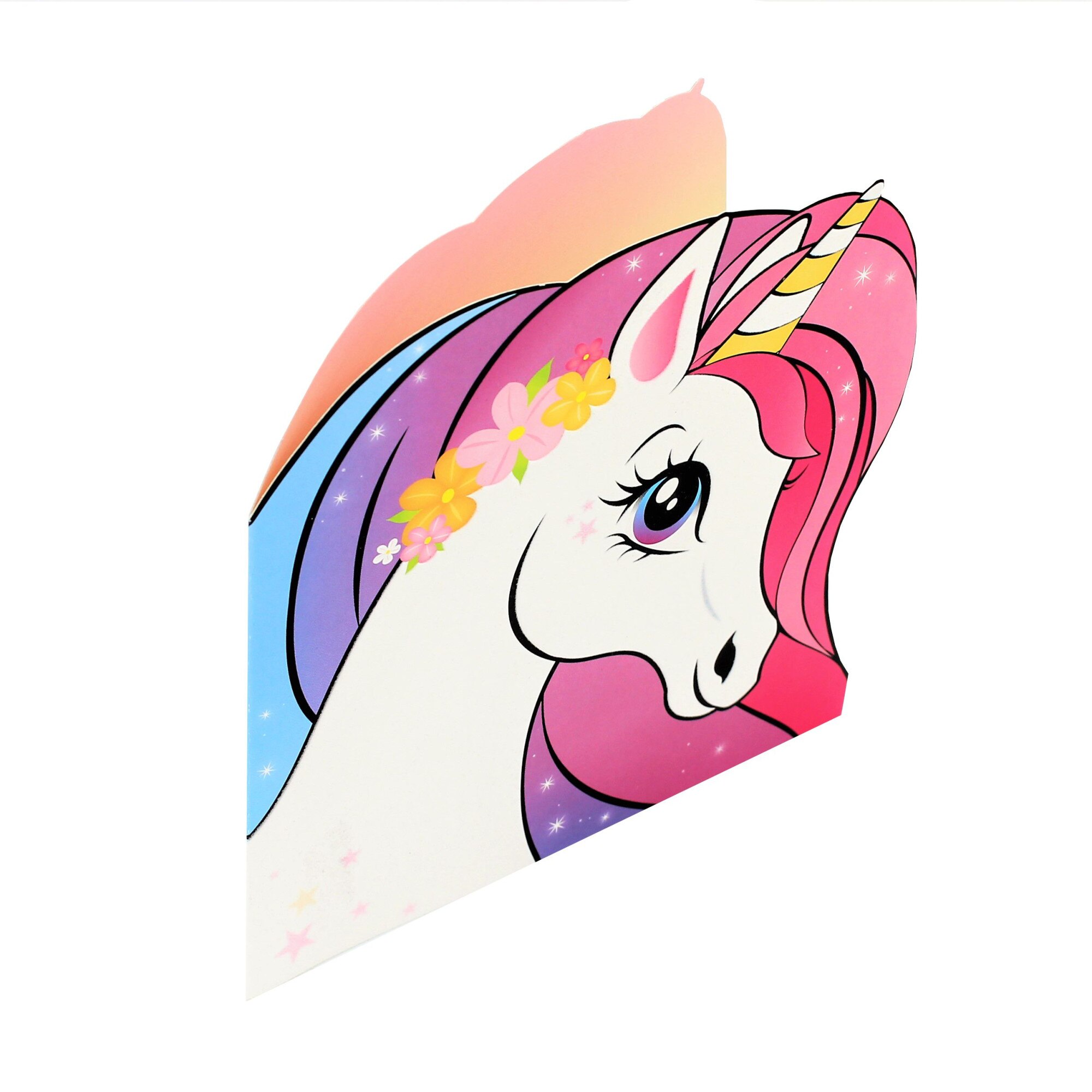 Felicitare Gold Flower Unicorn