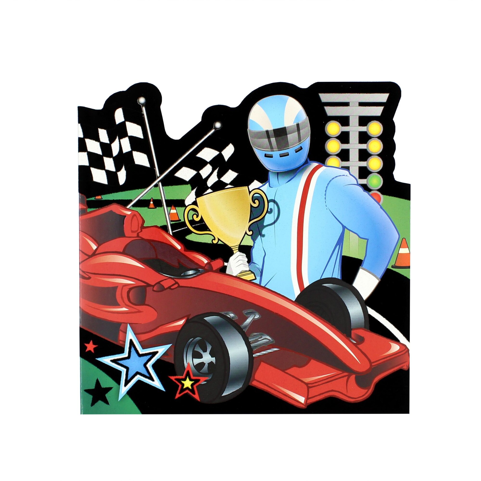 Felicitare Gold Racing Track