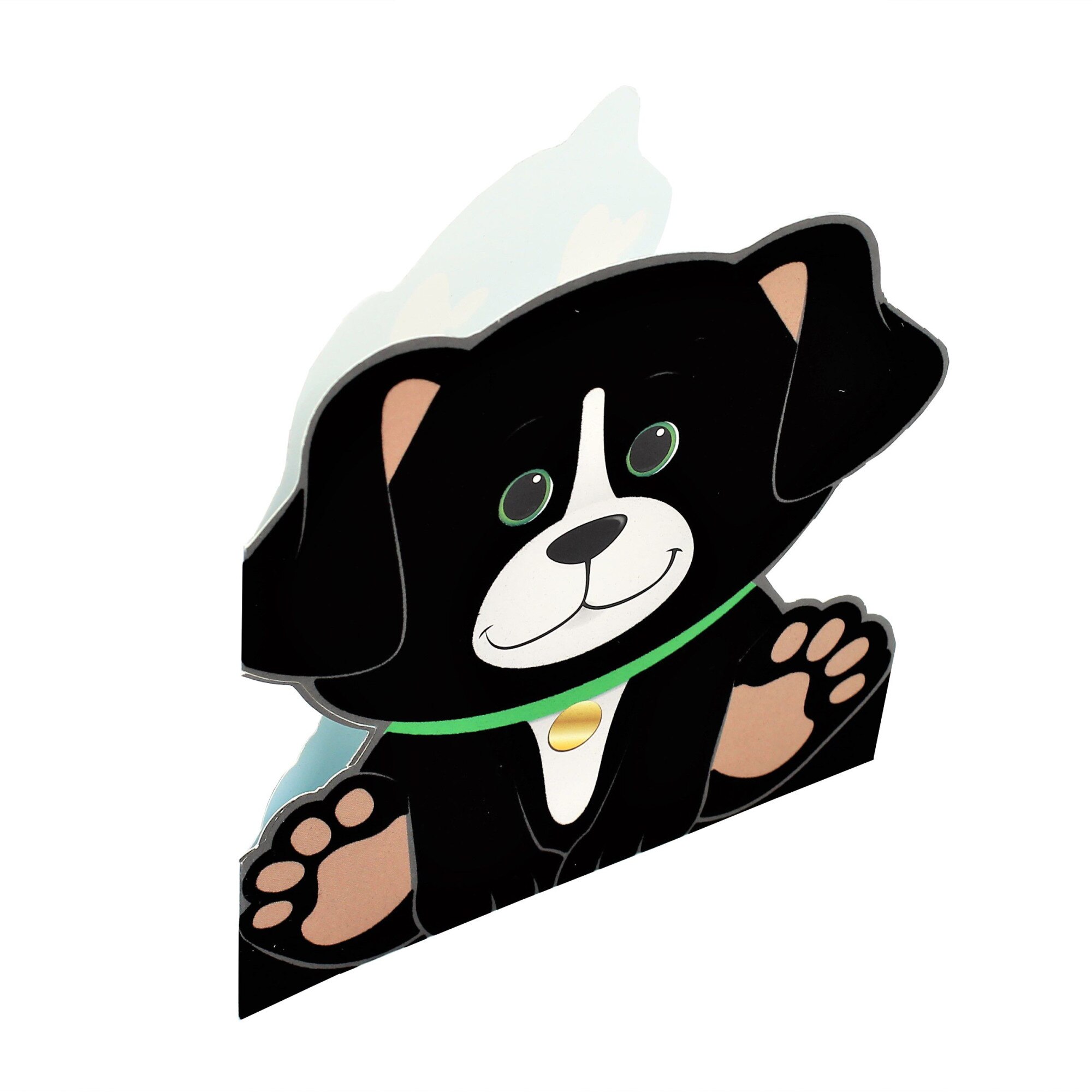 Felicitare Gold Douglas Dog