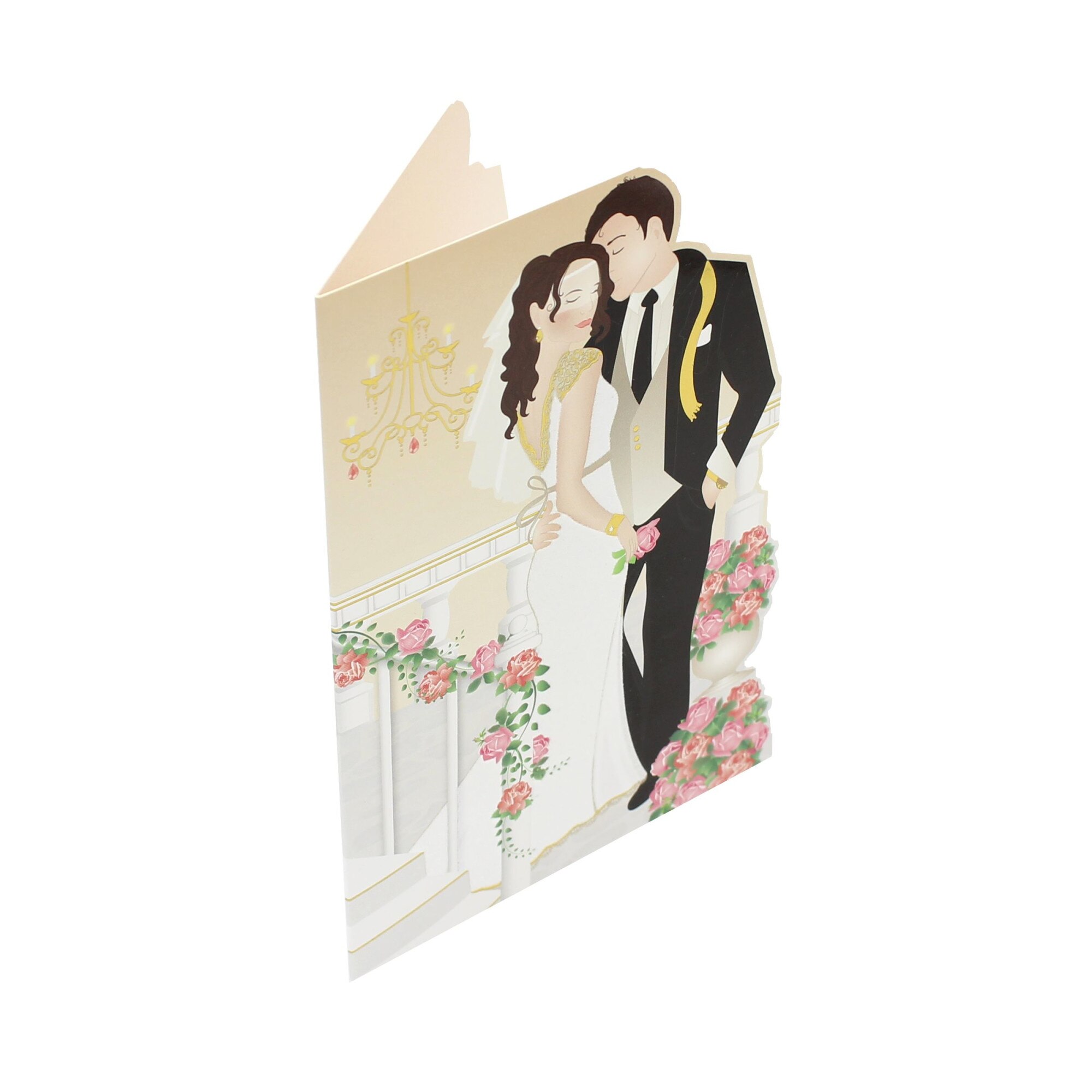 Felicitare Gold Elegant Couple