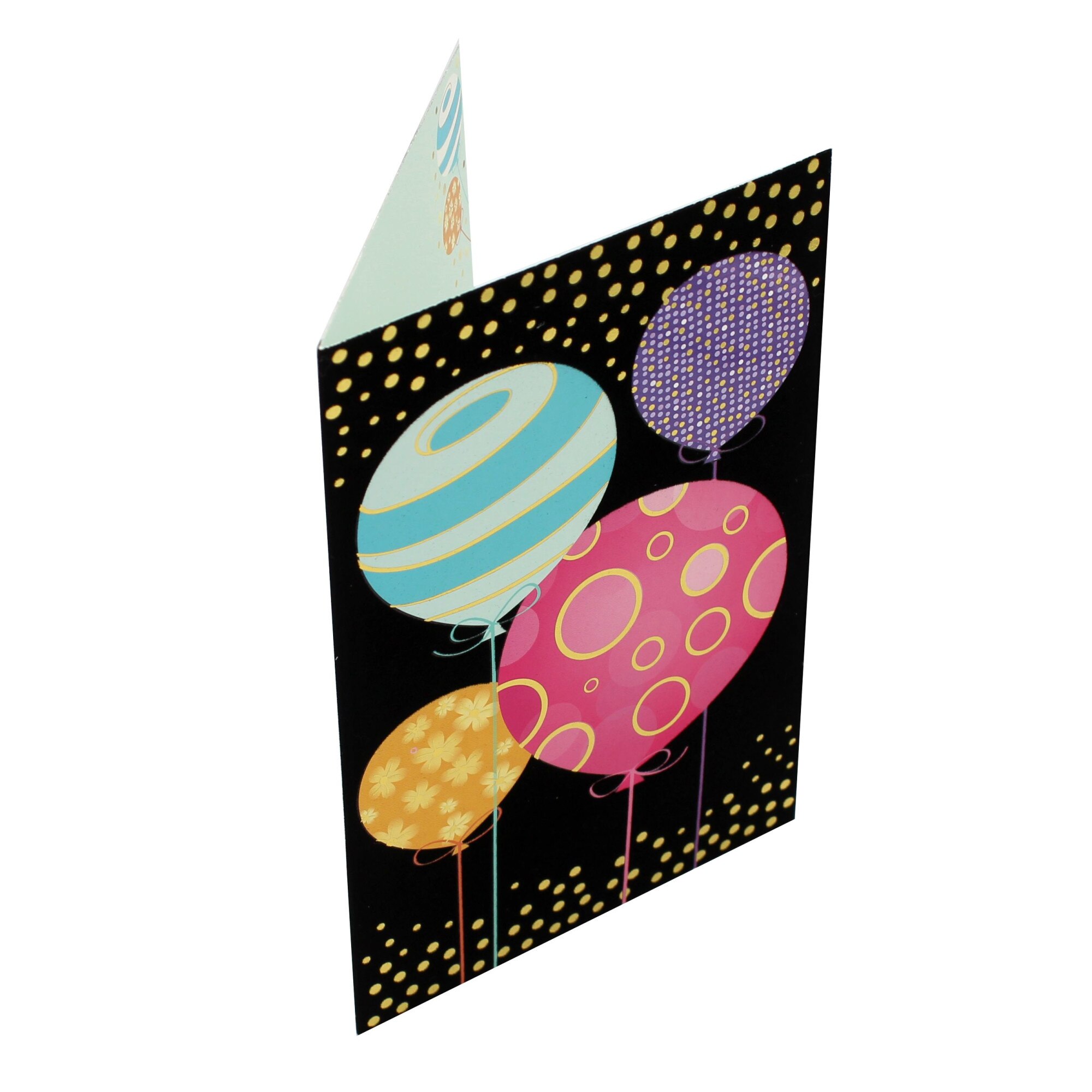 Felicitare Gold Festive Balloons