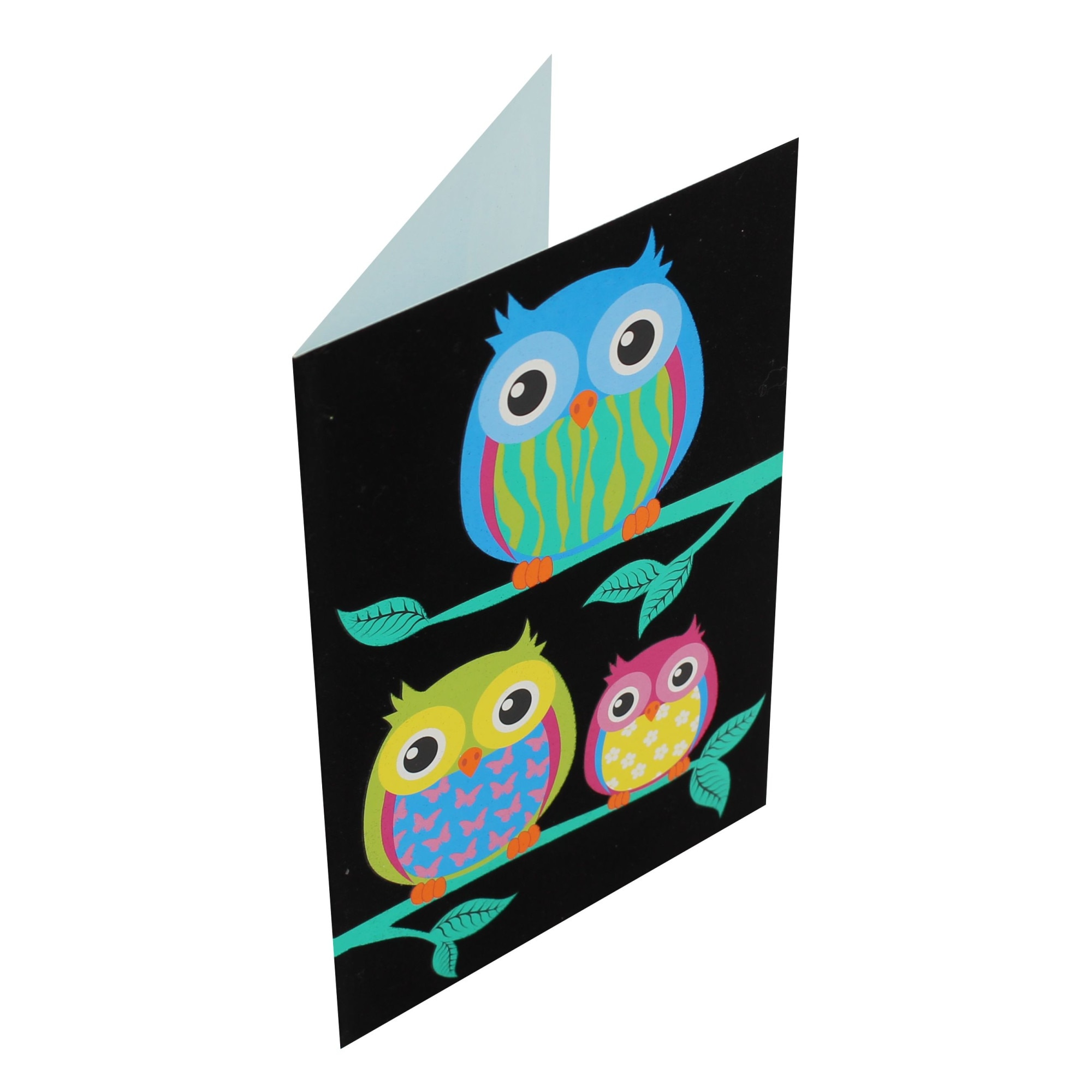 Felicitare Gold Bright Owls