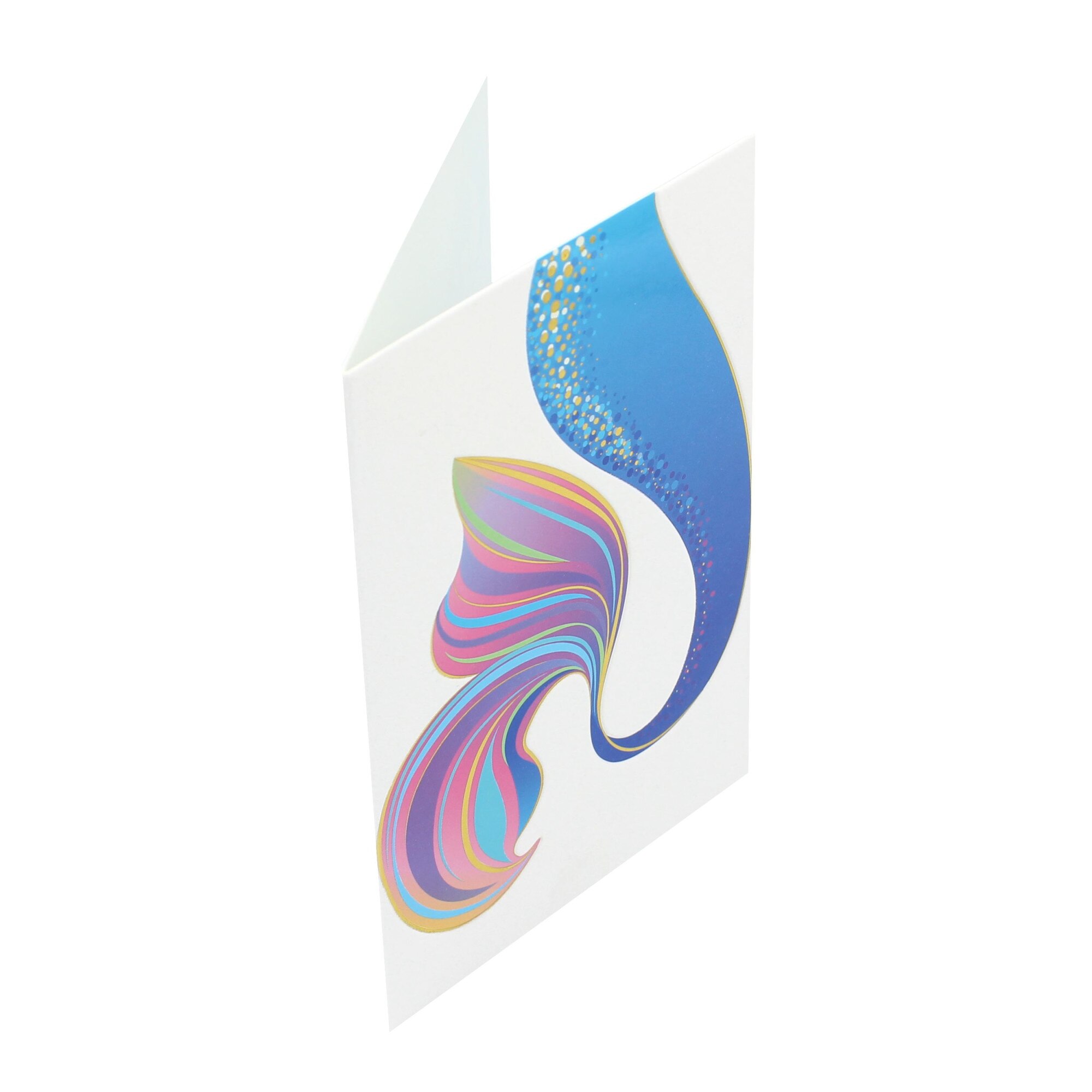 Felicitare Gold Mermaid Tail