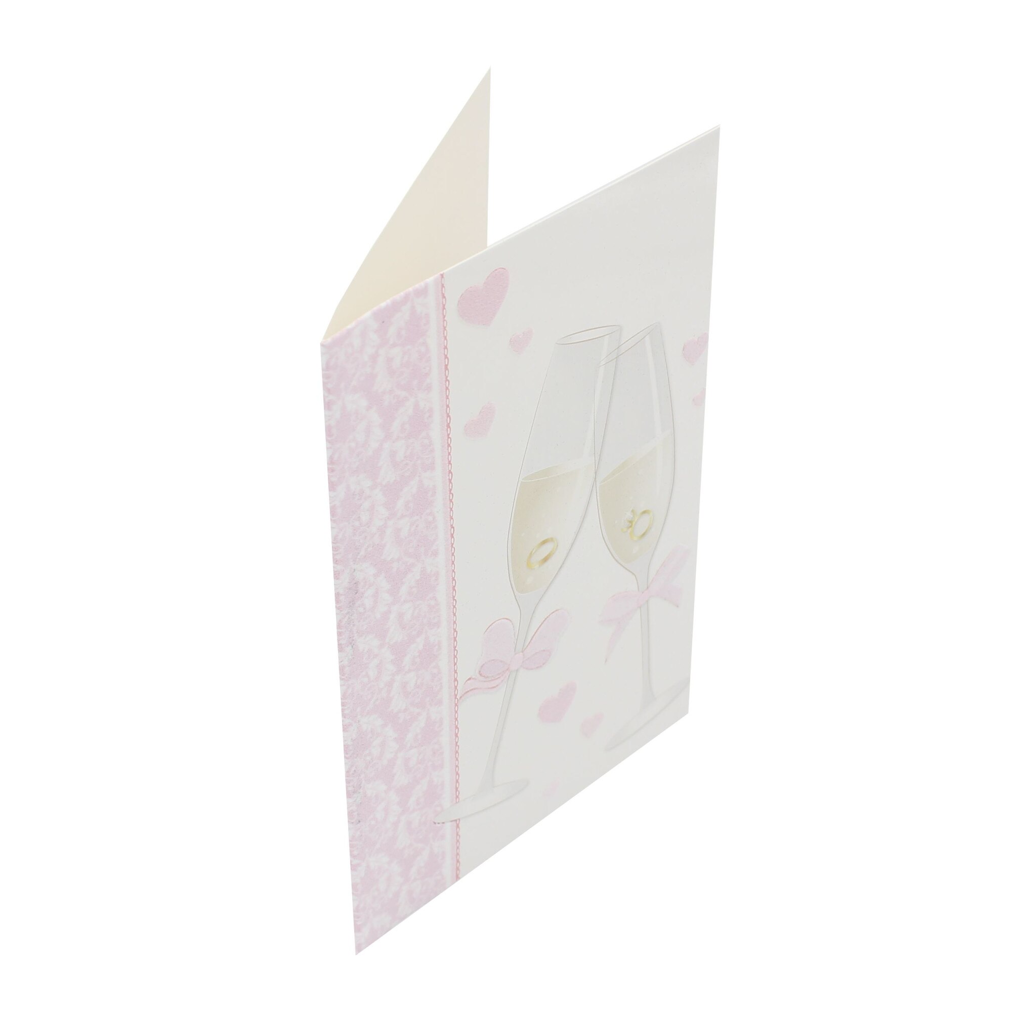 Felicitare Gold Wedding Glasses