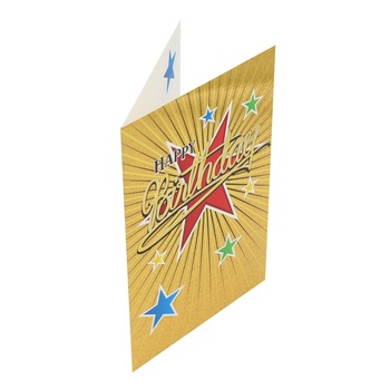 Felicitare Gold Birthday Star Felicitare Gold Birthday Star