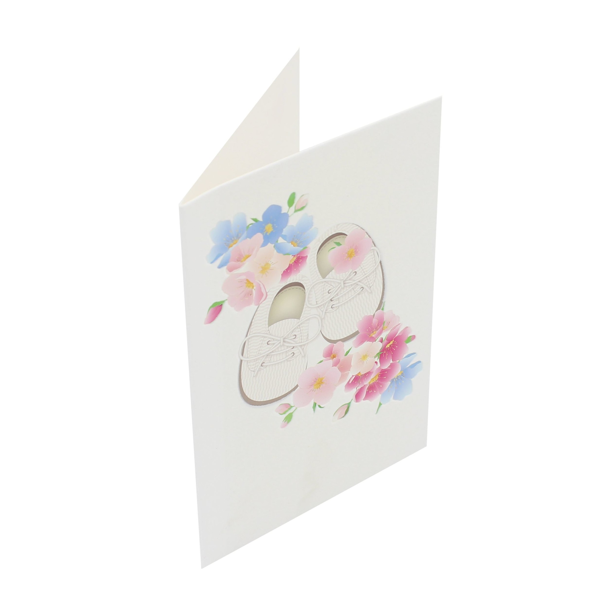 Felicitare Gold First Shoes