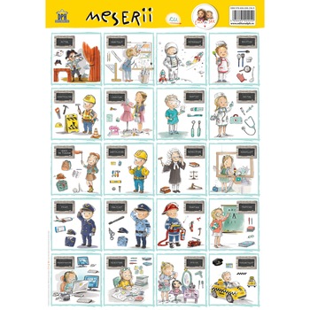 Plansa - Meserii cu Ema si Eric, Ioana Chicet- Macoveiciuc Plansa - Meserii cu Ema si Eric, Ioana Chicet- Macoveiciuc