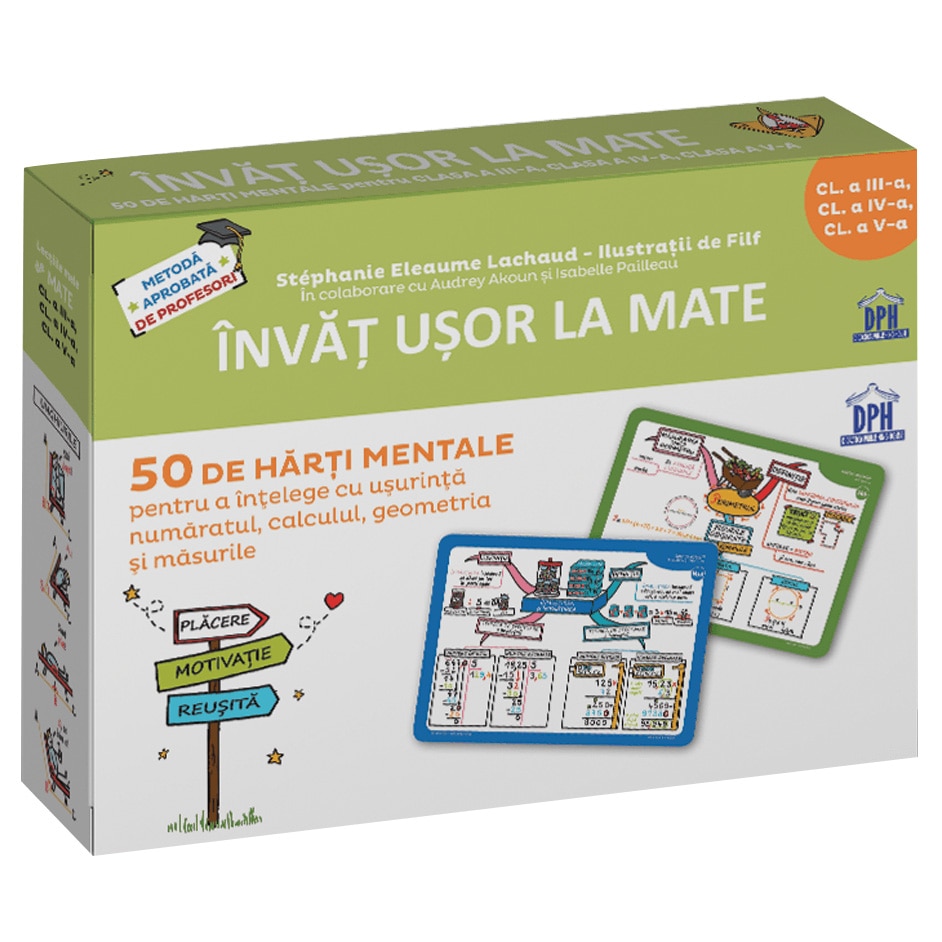 Invat usor la mate - 50 de harti mentale Volumul II, Stéphanie Eleaume-Lachaud