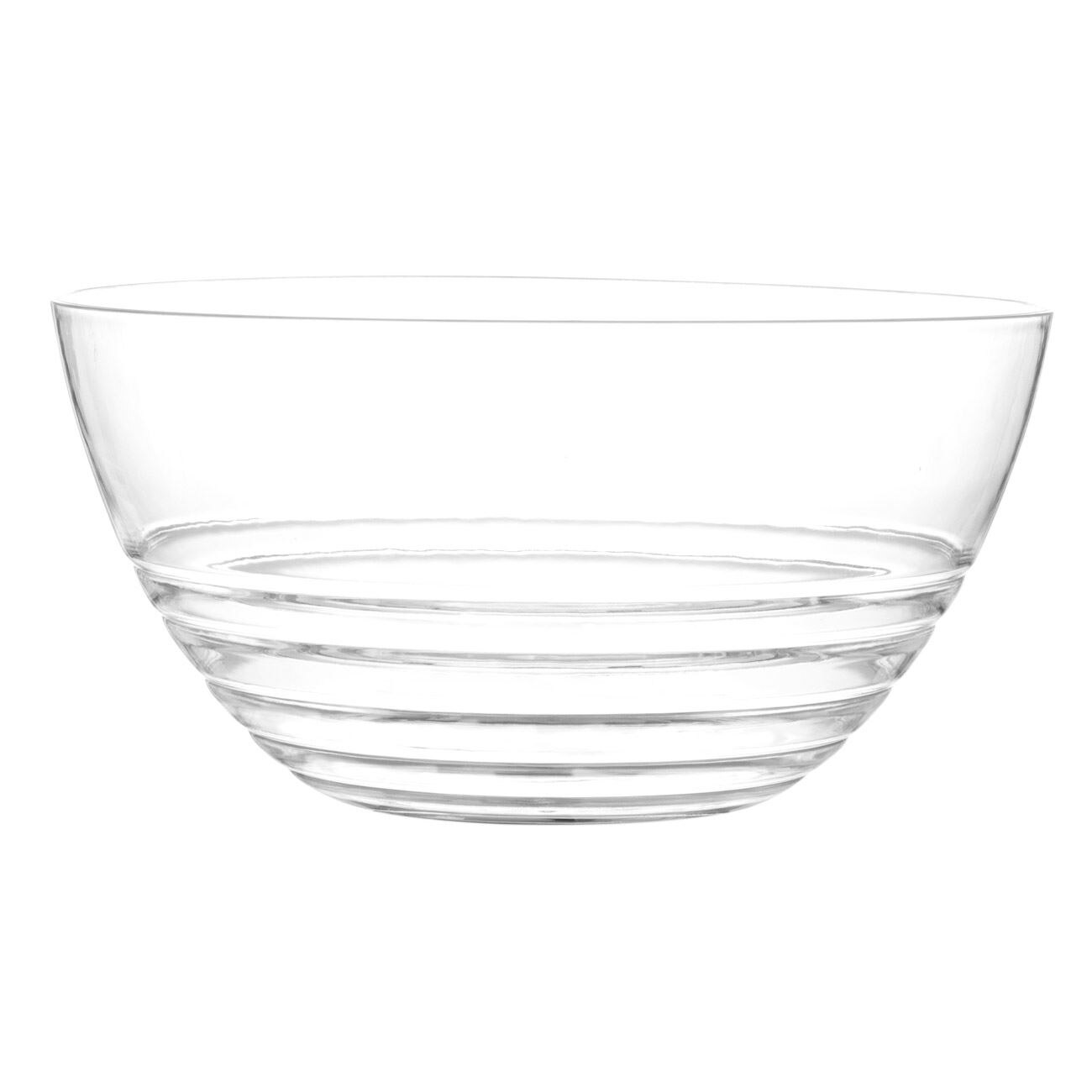 Bol Rotund de Servire, New Line, Dungi in Relief, 4.35 Litri, Transparent