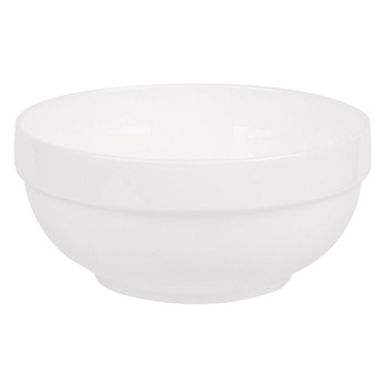 Bol din Portelan Rotund, New Line, 1.2 Litri, Alb Bol din Portelan Rotund, New Line, 1.2 Litri, Alb