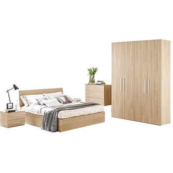 Dormitor Mondo 4U, Stejar Bardolino, dulap L160 x H220 x A50 cm Dormitor Mondo 4U, Stejar Bardolino, dulap L160 x H220 x A50 cm