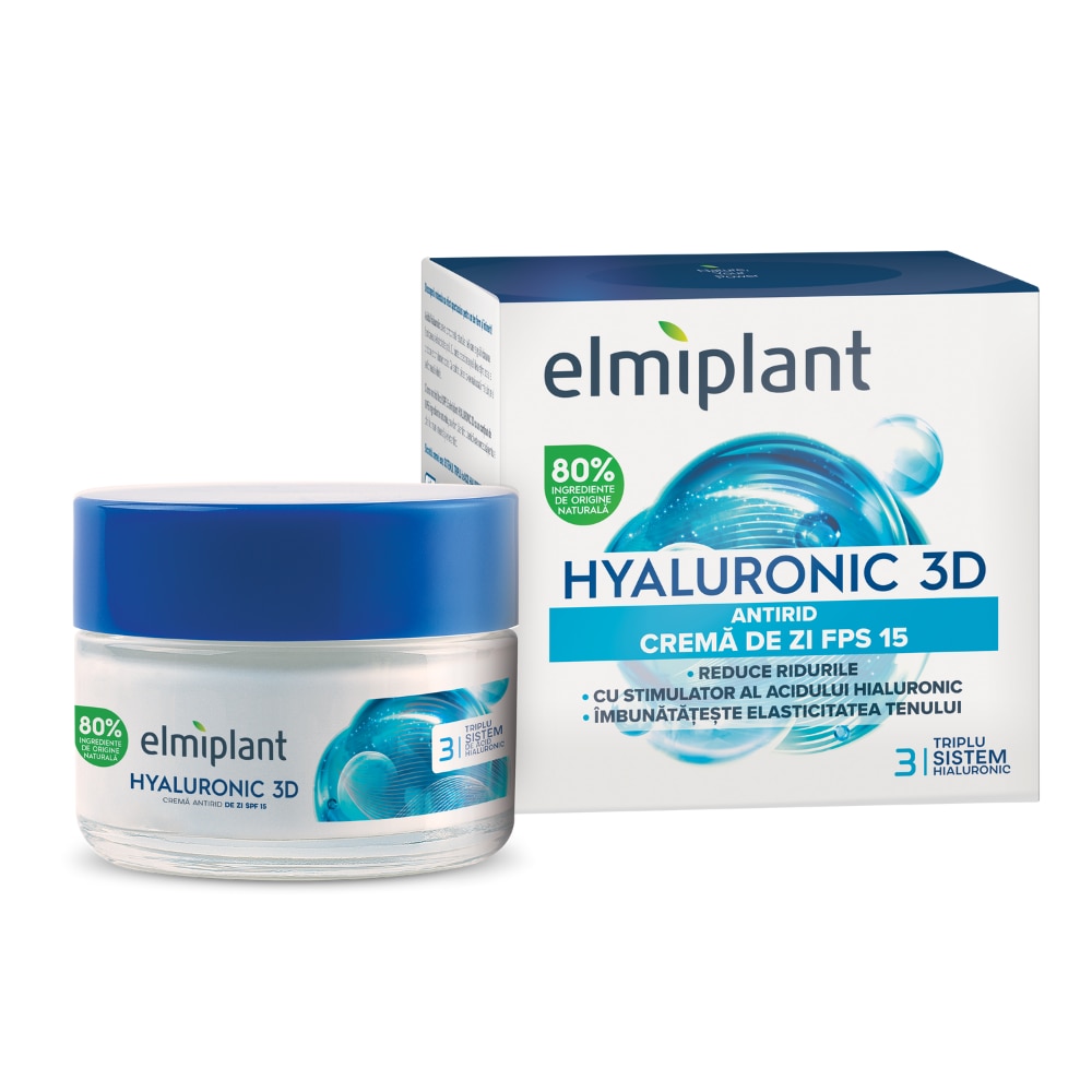 Crema anti-rid de zi Elmiplant Hyaluronic, 50 ml