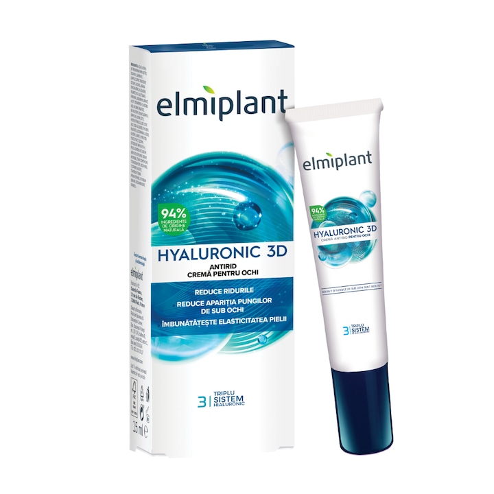 Crema anti-rid de ochi Elmiplant Hyaluronic, 15 ml