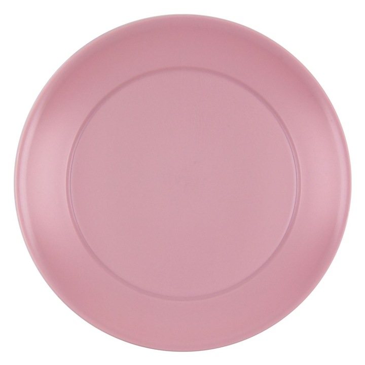 Farfurie din Plastic Powder Pink 23cm