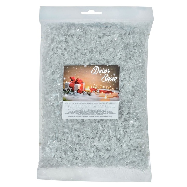 Zapada argintie decorativa de Craciun, 80 grame