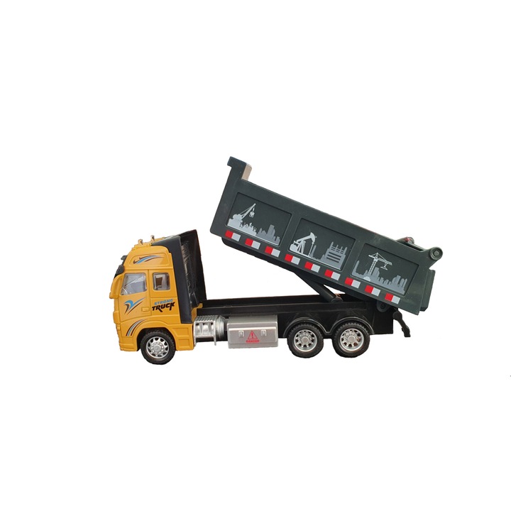 Utilaj Constructii, Basculanta cu Lumini si Sunete,20cm
