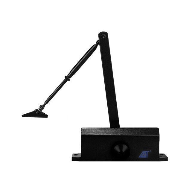 Amortizor cu brat pentru usa, 65-80kg, negru