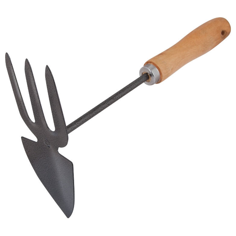 Mini-Sapaliga 3 Dinti EvoTools, latime 70 mm, maner lemn