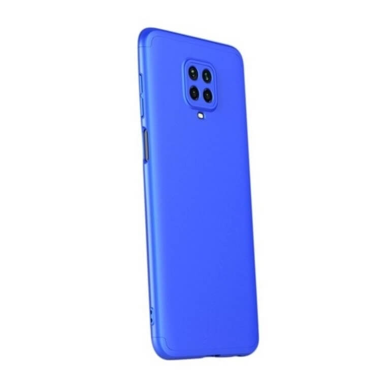Husa Xiaomi Redmi Note 9 / Redmi 10X 4G, Protectie 360 - Spate si Laterale, GKK, Albastru