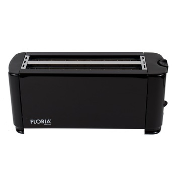 Prajitor de paine Floria, long slot, 4 felii, 1300 W, Negru/ ZLN 2706 Prajitor de paine Floria, long slot, 4 felii, 1300 W, Negru/ ZLN 2706