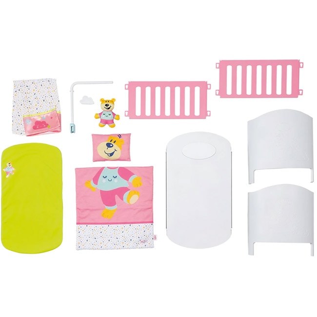 Set pentru Papusi de dormit, pentru Fetite si Baietei, 3-8 ani, Alb/Roz