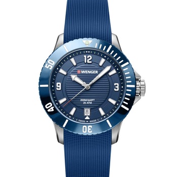 Ceas de dama Wenger 01.0621.112, Quartz, 36mm, 20ATM, Argintiu Ceas de dama Wenger 01.0621.112, Quartz, 36mm, 20ATM, Argintiu