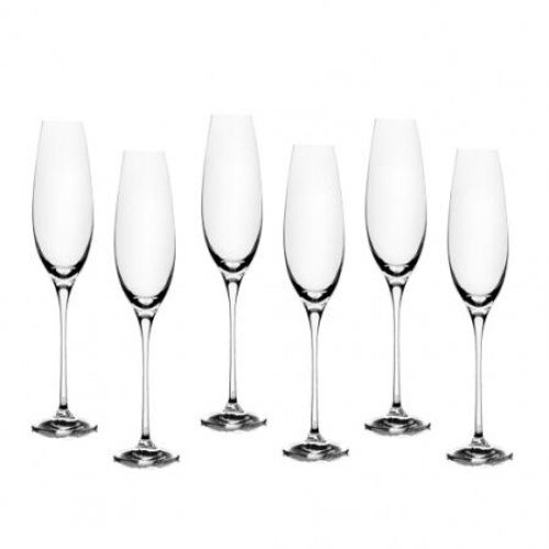 Set 6 pahare cristal de sampanie, 