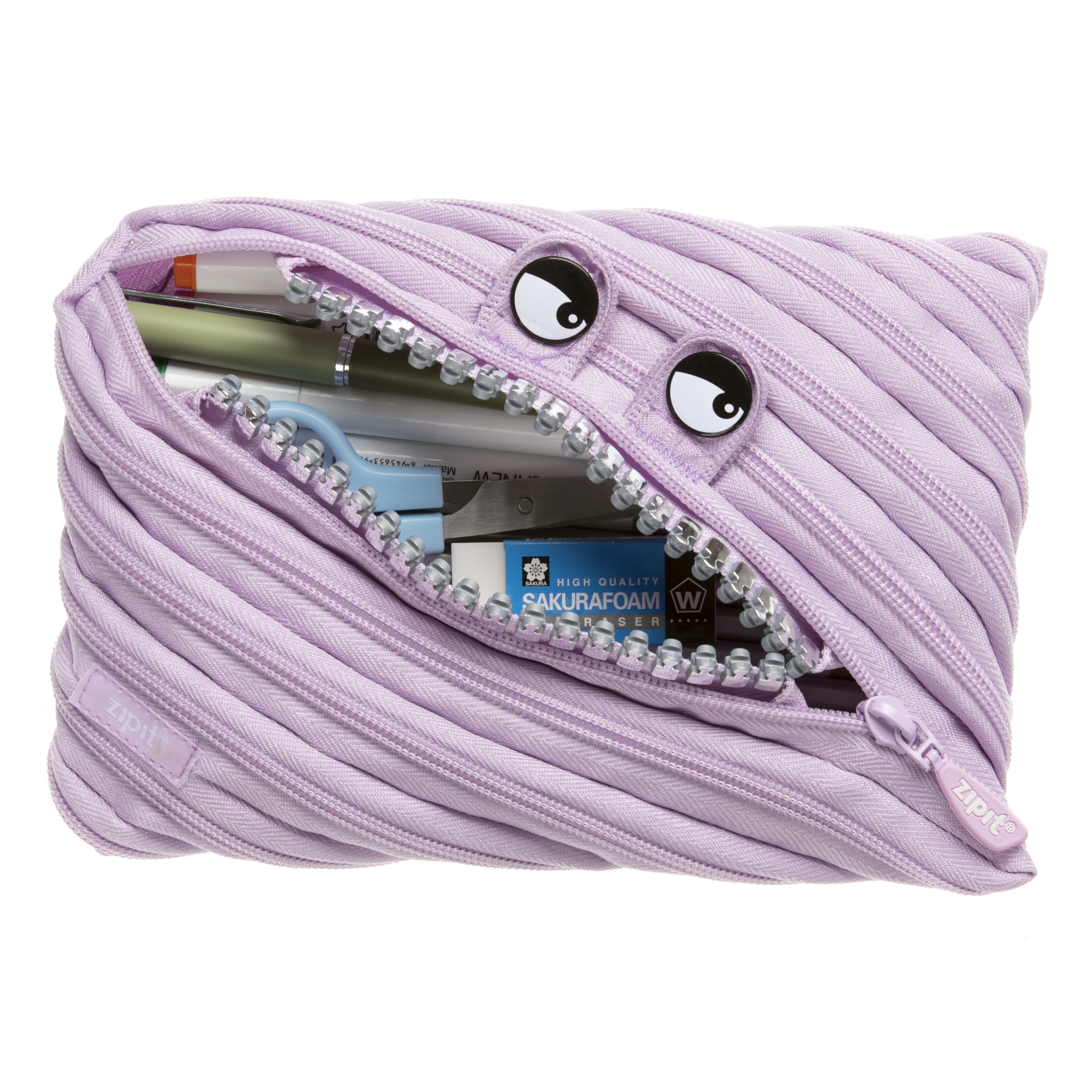 Penar cu fermoar, ZIPIT Grillz Monster Jumbo - roz liliac