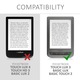 Калъф за PocketBook Touch Lux 3 / Basic Lux / Basic Touch 2, текстил, сив, 43344.22