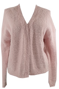 Cardigan dama Tally Weijl,pufos, Roz pal, L Cardigan dama Tally Weijl,pufos, Roz pal, L