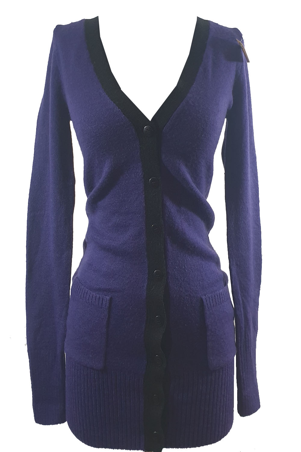 Pulover dama Tally Weijl, mov cu dunga neagra,S