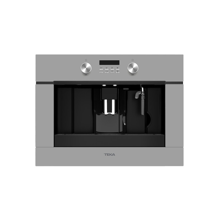 Automat Espresso incorporabil cu Capsule CLC855GM SM, Rezervor Boabe Inclus, Incorporabil, 3 Functii,15 Bar, Cristal Steam Grey