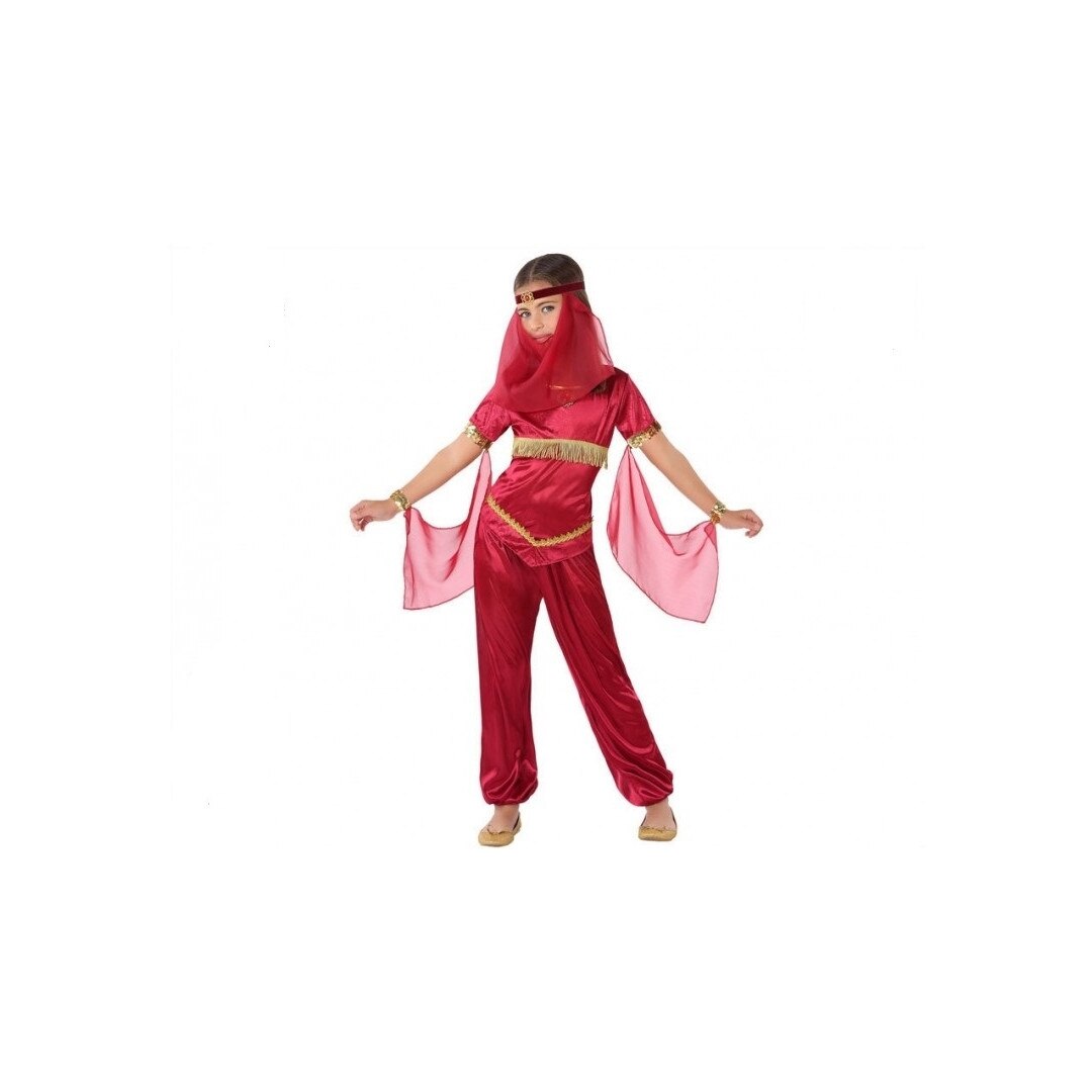 Costum petrecere fete Dansatoare araba visinie,7-9ani, Funny Party Shop