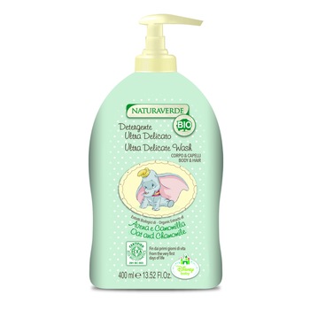 Sampon si Gel de Corp Disney Baby Natura Verde Bio cu extracte organice de Musetel si Ovaz 400ml Sampon si Gel de Corp Disney Baby Natura Verde Bio cu extracte organice de Musetel si Ovaz 400ml