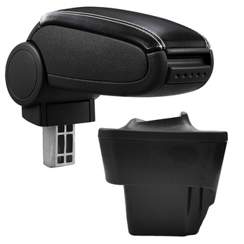 Cotiera Opel Astra H (03.2004-2010) marca aVr - negru piele ecologica cu cusatura alba Cotiera Opel Astra H (03.2004-2010) marca aVr - negru piele ecologica cu cusatura alba