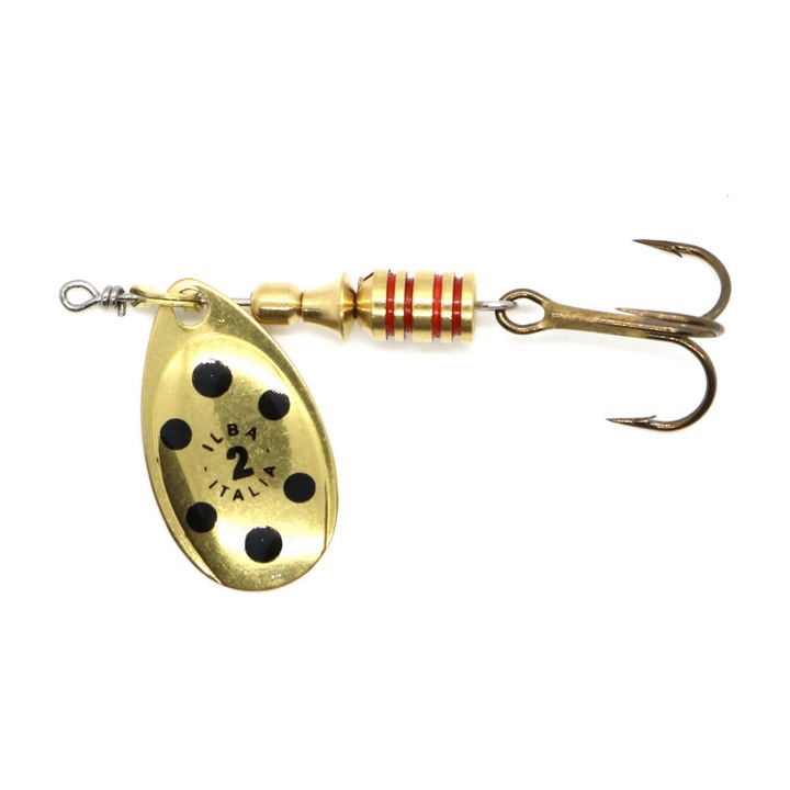 Lingurita rotativa Ilba Tondo marimea 2, 5gr, culoarea Gold/Black