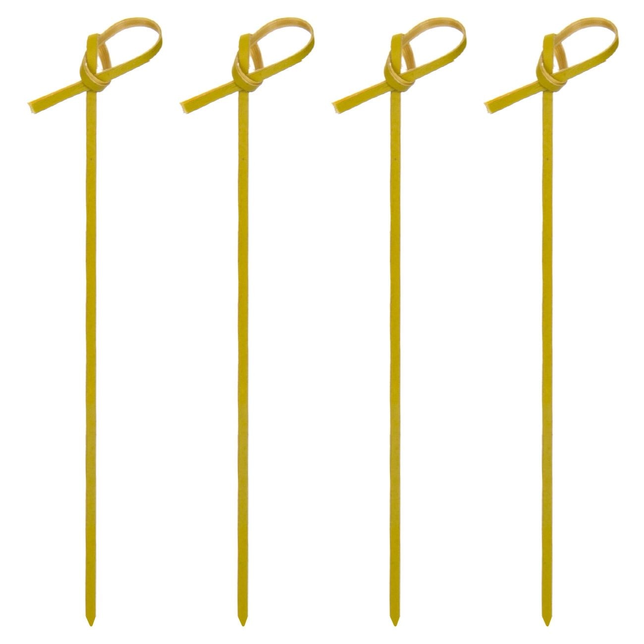 Set 20 Betisoare cu Nod din Bambus, New Line, 15 cm