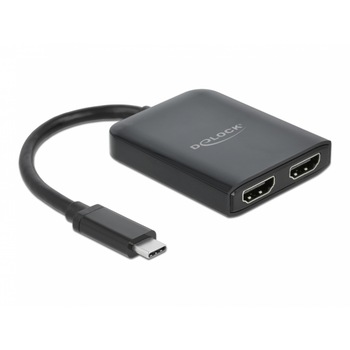 Adaptor usb-c (dp Alt Mode) la 2 x hdmi mst / vxp, Delock 87755 Adaptor usb-c (dp Alt Mode) la 2 x hdmi mst / vxp, Delock 87755