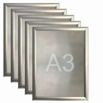 Set 5 Bucata Rama A3 Profil Click Aluminiu Argintiu Set 5 Bucata Rama A3 Profil Click Aluminiu Argintiu