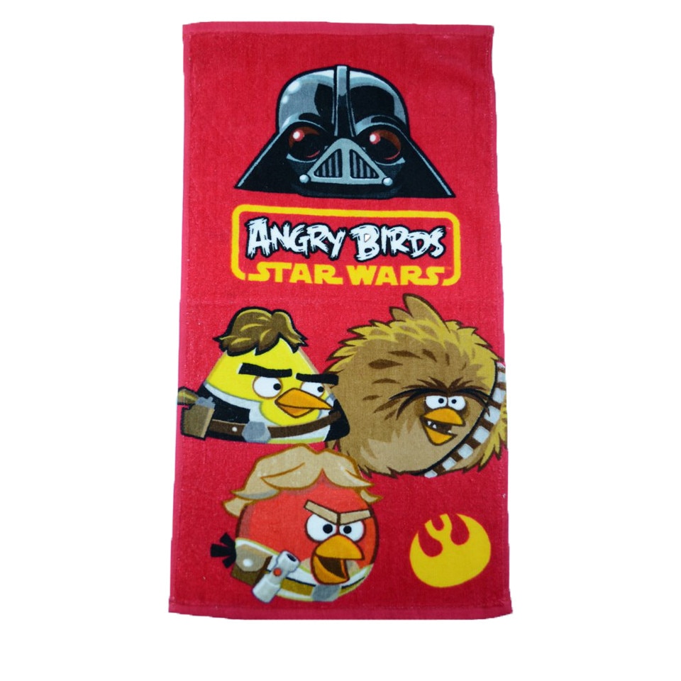 Prosop pentru baieti 35 x 65 cm Disney Angry Birds DISB-FTB49847-R, Multicolor