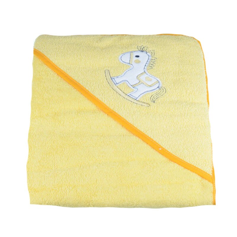 Prosop cu gluga pentru copii 100 x 100 cm NN 742173, Galben