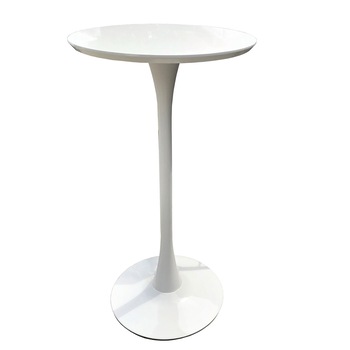 Masa bar Raki Aspen 60x101cm alba blat MDF melaminat Masa bar Raki Aspen 60x101cm alba blat MDF melaminat