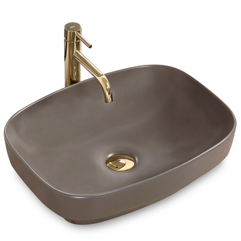 Lavoar Gizel, Rea, Ceramica, 13,5 x 39 x 50 cm, Maro Lavoar Gizel, Rea, Ceramica, 13,5 x 39 x 50 cm, Maro