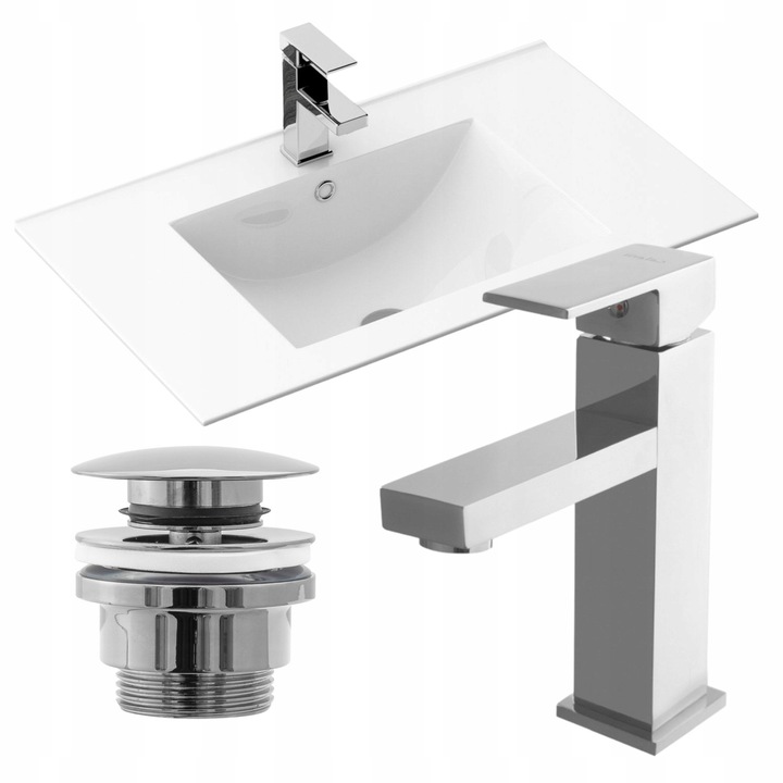 Lavoar Dafne 70, Rea, Ceramica, 18 x 46,5 x 71, 5, Alb