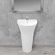 Lavoar Rita, Rea, Aspect lucios, Ceramica, 83,5 x 42 x 48, Alb