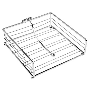 Suport servetele, Zola®, metalic, argintiu ,clips pentru fixare servetele, 19x19x6 cm Suport servetele, Zola®, metalic, argintiu ,clips pentru fixare servetele, 19x19x6 cm