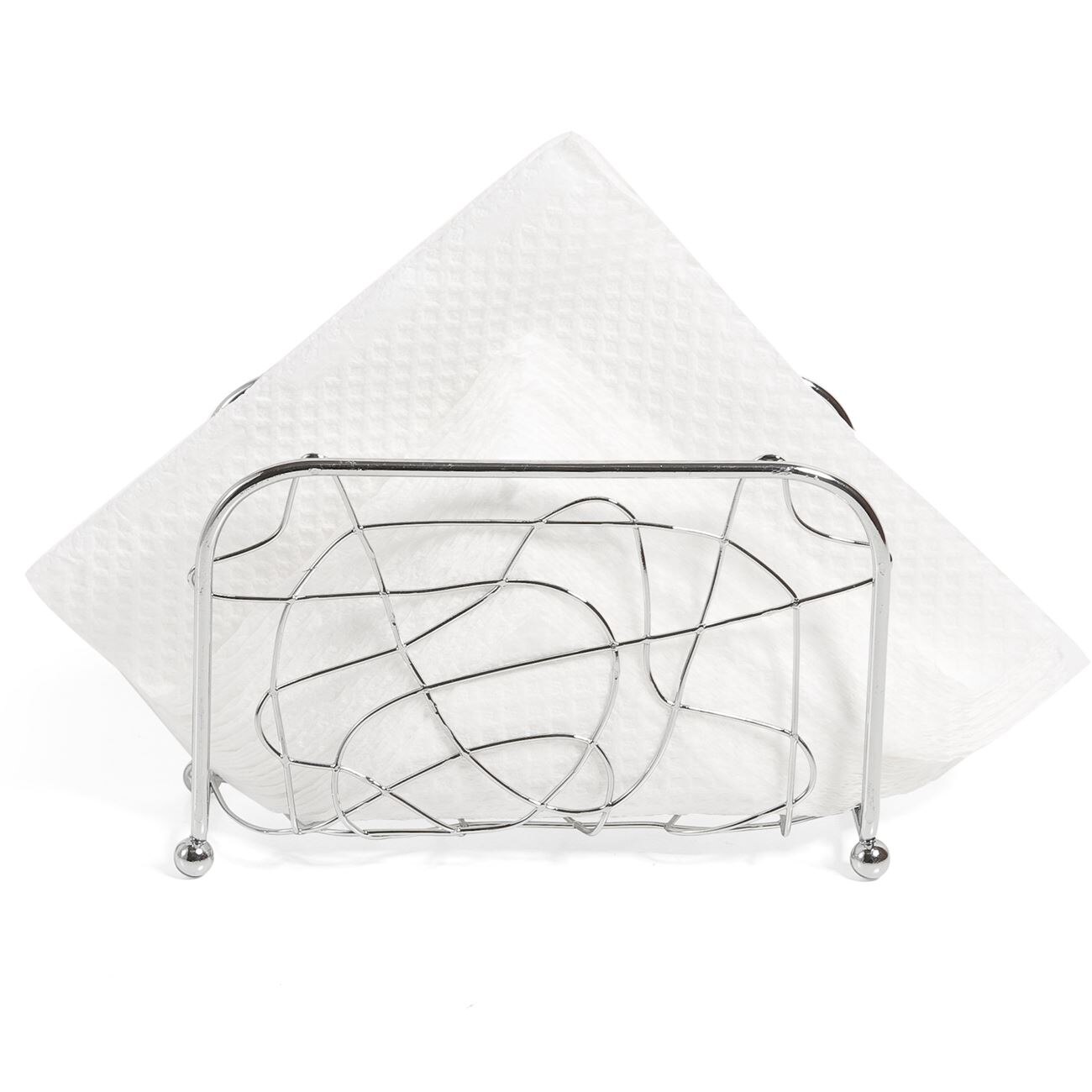 Suport servetele, Zola®, metalic, argintiu, 13 cm